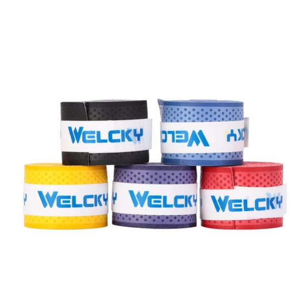 WELCKY Dry Tennis Racket Grip Anti-skid Sweat Absorbed Wraps Taps Badminton Grips Racquet Vibration Overgrip Sweatband