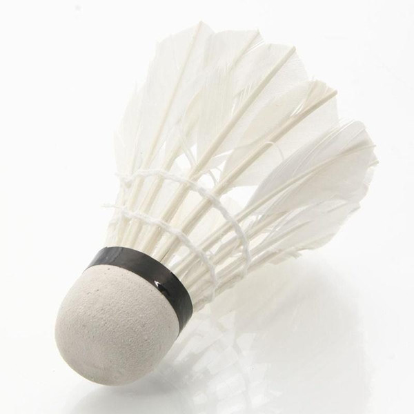 12Pcs Training White Teal Feather Badminton Shuttlecocks Ball 12 In 1 Set For Badminton Beginner Learner Training Play Fitness