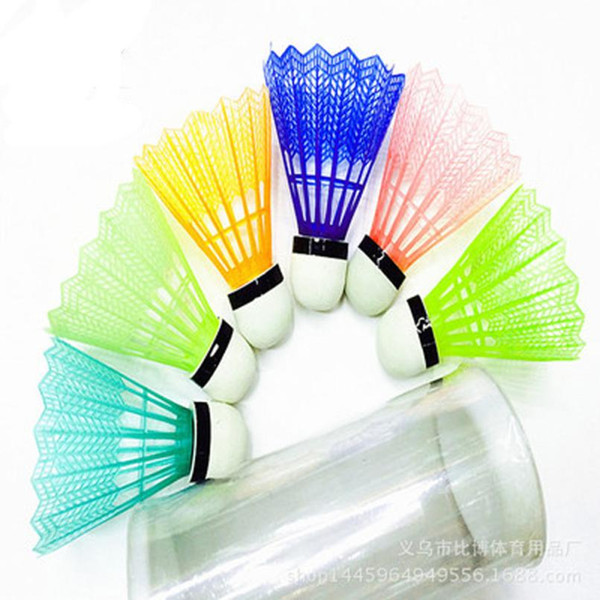 Hot Sale 6pcs/lot Colorful Portable Badminton Shuttlecocks Sport Products Training Outdoor Sports Badminton Accessories JLY0802