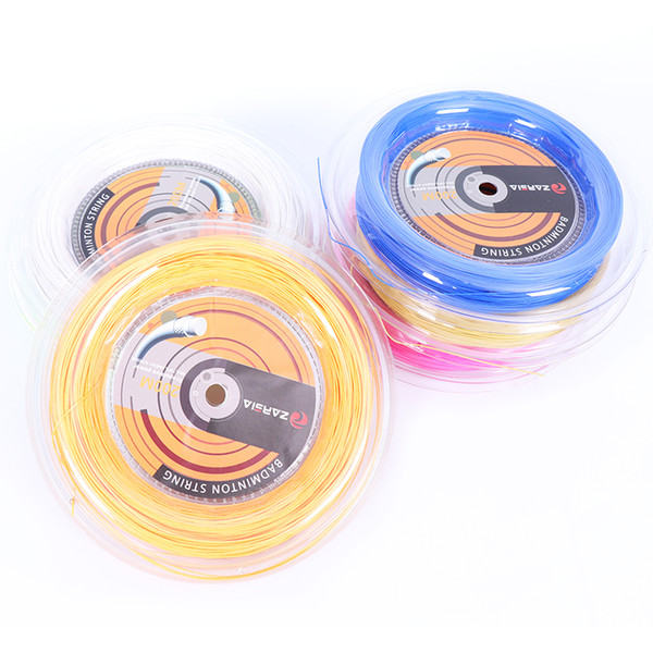 1 Reel/Lot ZARSIA 0.7mm Badminton String Reel 200M (8 colors) tension 24-28lbs