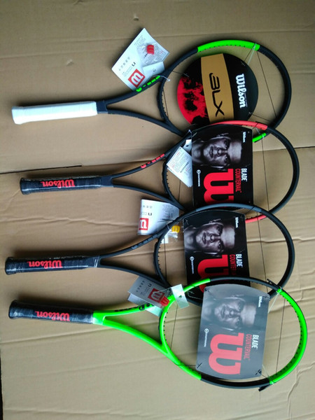 Carbon Fiber Tennis Racket Racquets Equipped with Bag Tennis Grip racchetta da Tennis Blade 98 Countervail