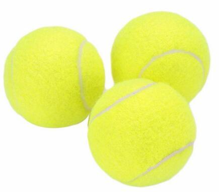 Training standard tennis ball rubber good bounce 1.3 meters durable tennis playing official ball neon yellow sport ball no logo