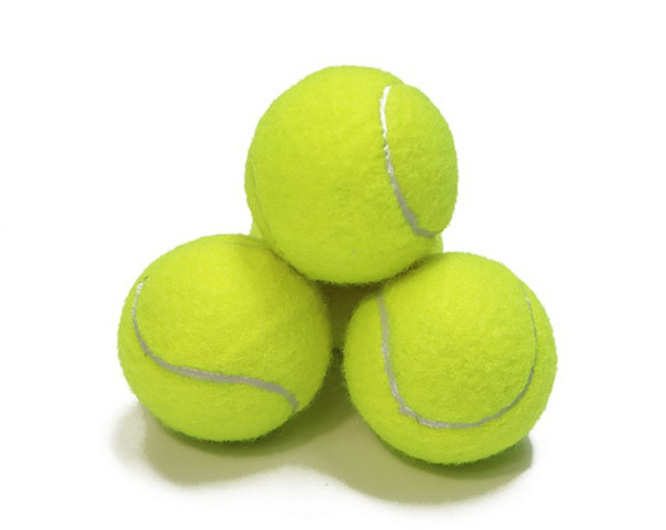 Training standard tennis ball rubber good bounce 1.3 meters durable tennis playing official ball neon yellow sport ball no logo