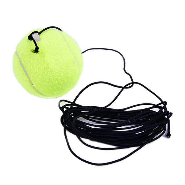 Wholesale- JETTING 1Pc Tennis Ball Sports Tennis Training Balls Trainer Exercise Ball with Rubber Rope Trainer Train Tool