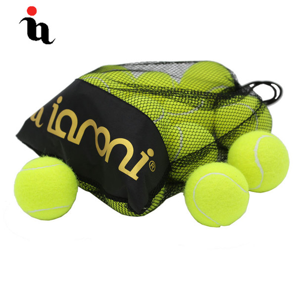 IANONI 12 Pack Tennis Balls Training Yellow Tennis Balls For Lessons Practice,Playing With Pets Accessories Carrying Bag