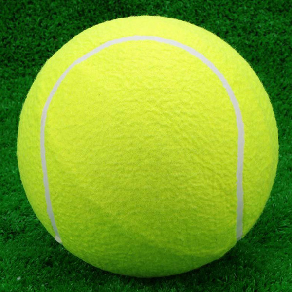 Wholesale- 9.5 Giant Tennis Ball For Pet Chew Toy Big Inflatable Tennis Ball Signature Mega Jumbo Pet Toy Ball Supplies Outdoor Cricket