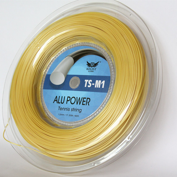Regular Grade Polyester Kelist Big Banger Alu Power 17L 200m reel Racket Tennis String For Promotion