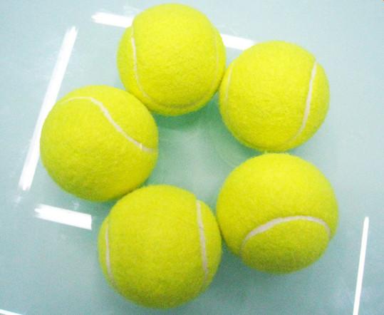 Advanced High-grade Resistant to play High elastic wholesale Rubber bladder Pure color Training Tennis Balls Three pack