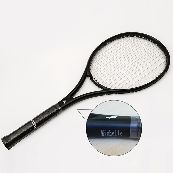 2019 New Tennis Racket Black Outdoor Sports Nylon Carbon Fiber Forming The Racquet Personalized Customization Amateur Competitions Hot