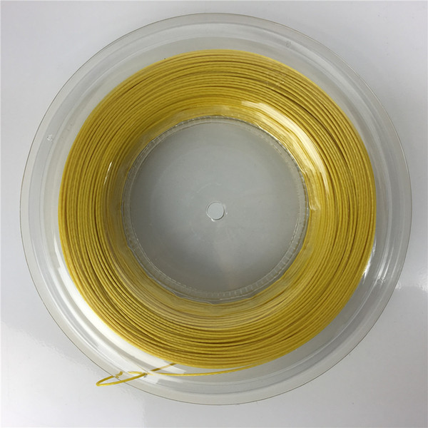 4G rough tennis string yellow polyester tennis gut 1.25mm long lasting good price tenis string