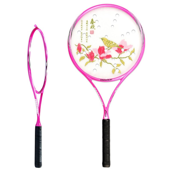 Tai Chi Soft Force Racket Tennis Ball Racquet Full Carbon Badminton Soft Beat Ultra Light Adult Anti Skid Handle Blue Pink 79sf C1