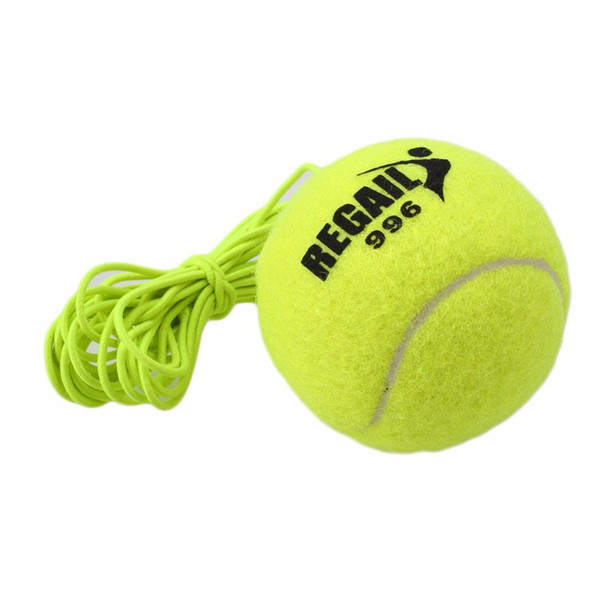1Pc Tennis Ball With String Trainer Replacement Rubber Woolen Training Sport