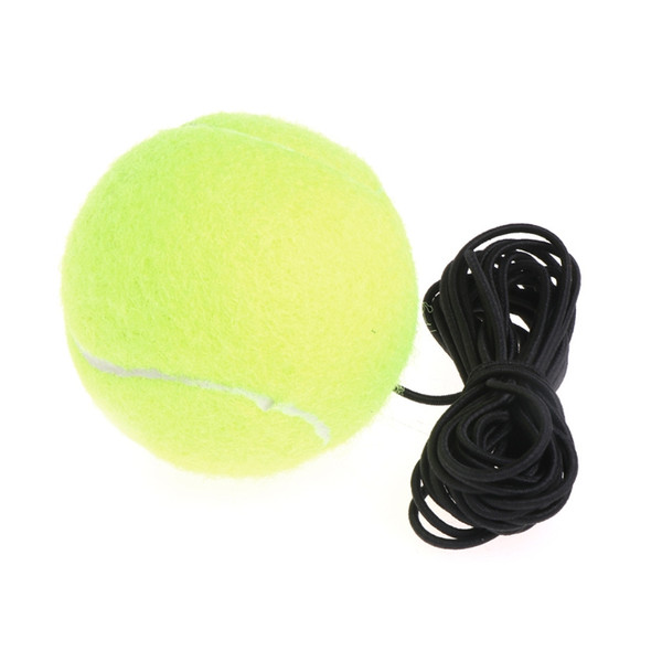Green Resilience Tennis Balls Trainer Exercise Rubber Cord Elastic Band Rebound
