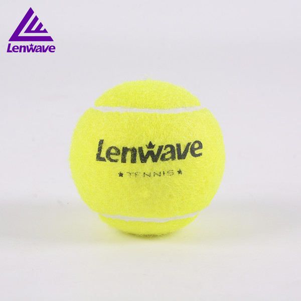Wholesale- Lenwave Brand High Elasticity Durable Ball Tennis Trainer Training Tennis Ball Outdoor Yellow Professional Tennis Balls