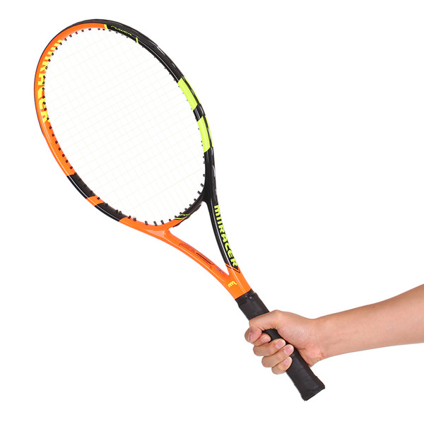 Wholesale-Tennis Racket Carbon Fiber Tennis Racket Professional Indoor Outdoor Training Tennis Racquet Orange / Light Green