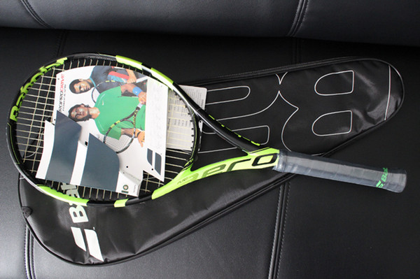 Wholesale top quality tennis rackets 2017 GT racquet with string and bag 1 piece racket free shipping
