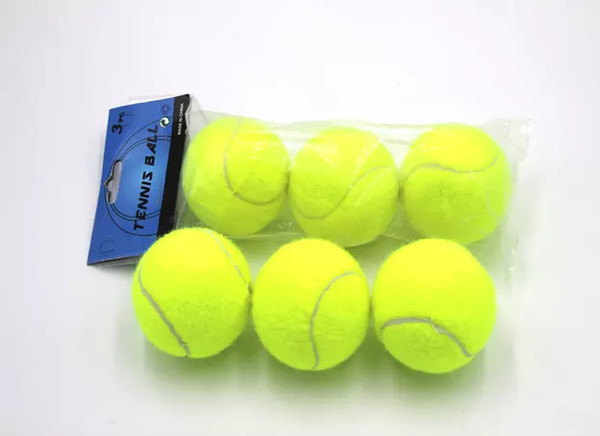 Training standard tennis ball rubber good bounce 1.3 meters durable tennis playing official ball neon yellow sport ball no logo