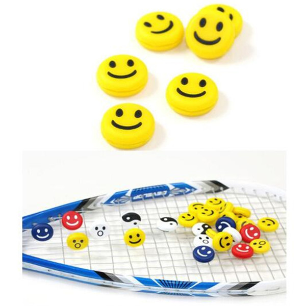 100pcs/Lot Tennis Squash Racket Vibration Dampener Silicone Tennis Accessory Six Colors For Your Choice Sports Accessory