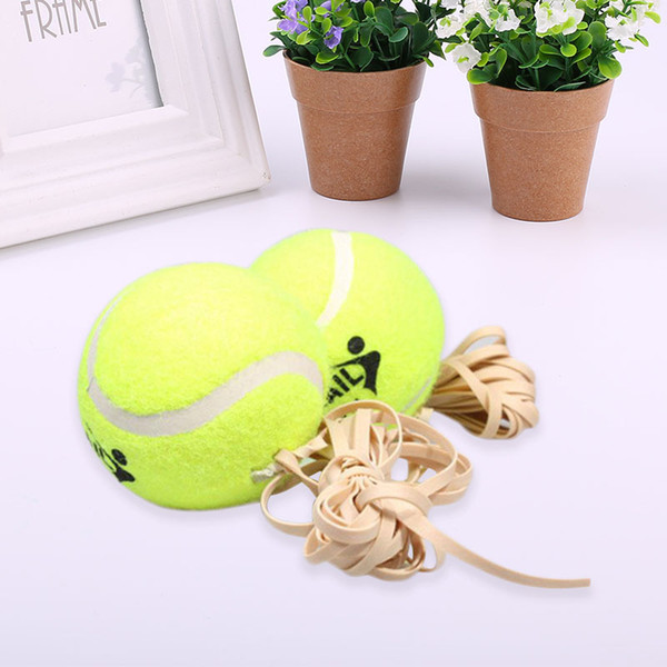 Tennis Ball With Elastic Rubber Rope Beginners Trainer Single TrainTool