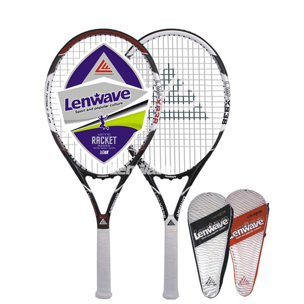 Carbon Aluminum Head Tennis Racket Lenwave Brand Men and women sports training Head Racquette High Quality Tennis Racquet