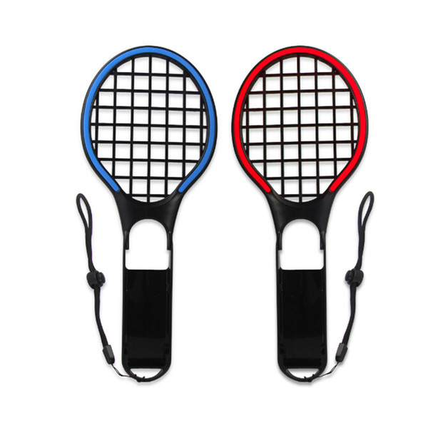 DOBE Switch Colourful Tennis Racket for N-Switch Joy-Con Controllers Grips for Somatosensory Games Aces 2 Pack