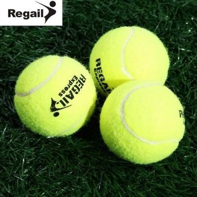 REGAIL 3pcs / lot Yellow Tennis Balls Outdoor Sports High Elasticity Tennis Balls New Arrival Tournament Outdoor Tennis Balls +B