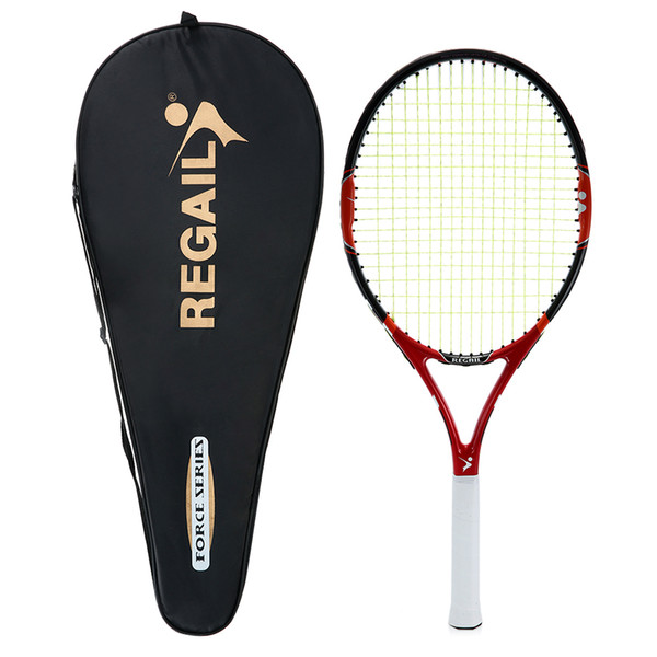 2018 1Pc Carbon Tennis Racket Practice Training Tennis Racquet Indoor Outdoor Tennis Racket Racquets Equipped with Cover Bag