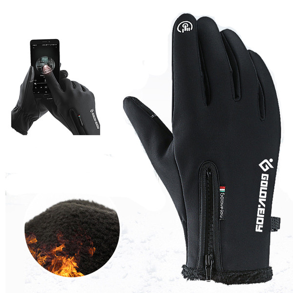 Outdoor Sport Ski Gloves Touch Screen Waterproof Telefingers Winter Gloves Wind Protection for Men and Women