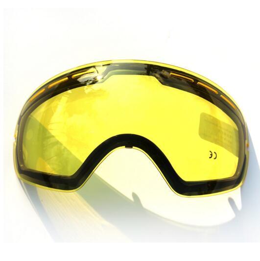 2016 Brand double lens ski goggles brightness for night number GOG-201 models for the weak shade Weather Cloud Anti-fog ski glasses