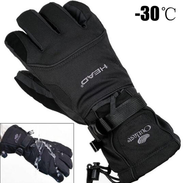 2019 Men's Ski Gloves Fleece Snowboard Snowmobile Motorcycle Riding Winter Gloves Windproof Waterproof Unisex Snow Gloves