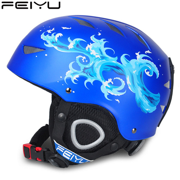 New Boys/Girls Children authentic ski helmet extreme sports protective gear veneer double plate warm wind Snow Helmets