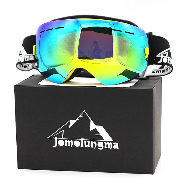 Brand Jomolungma New SG Ski Goggles Big Spherical Double Layers Anti-Fog HD Polarized Snow Snowboard Skiing Eyewears Outdoor Glasses SG00103