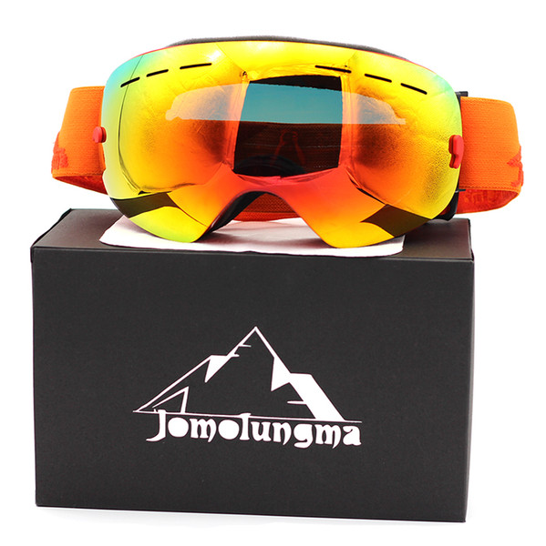 Brand Jomolungma New SG Ski Goggles Big Spherical Double Layers Anti-Fog HD Polarized Snow Snowboard Skiing Eyewears Outdoor Glasses SG00105