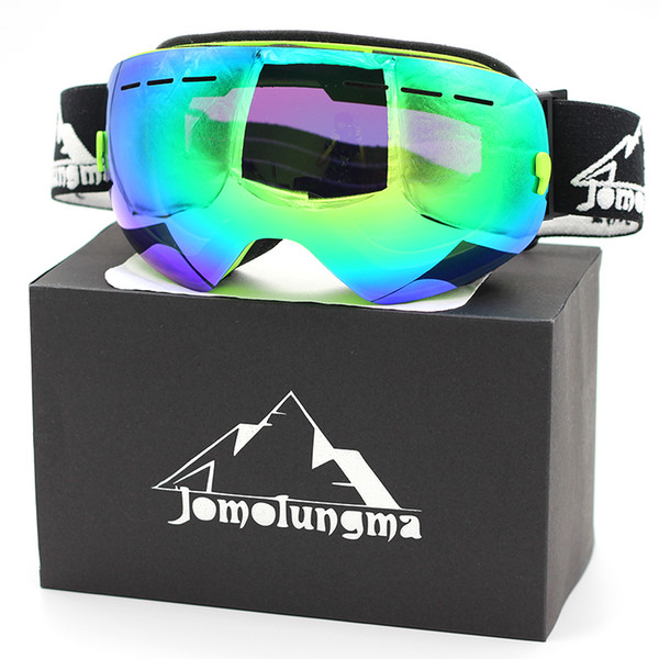 Brand Jomolungma New SG Ski Goggles Big Spherical Double Layers Anti-Fog HD Polarized Snow Snowboard Skiing Eyewears Outdoor Glasses SG00102