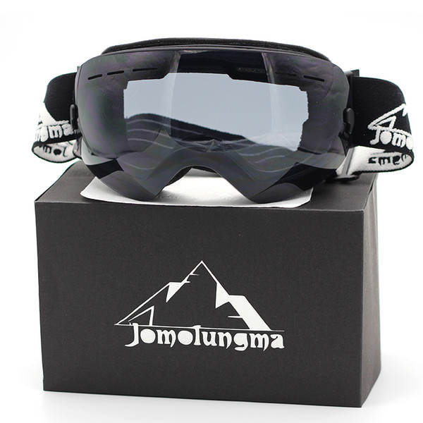 Brand Jomolungma New SG Ski Goggles Big Spherical Double Layers Anti-Fog HD Polarized Snow Snowboard Skiing Eyewears Outdoor Glasses