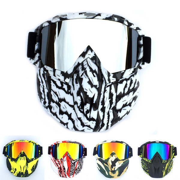 Men Women Ski Snowboard Snowmobile Goggles Mask Snow Winter Skiing Ski Glasses Motocross Sunglasses personality Dazzling color Hot products