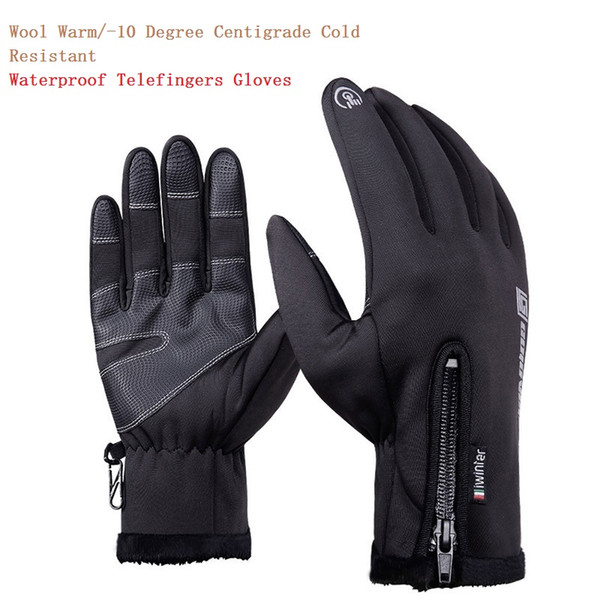 Outdoor Sport waterproof Telefingers Ski Gloves in Winter, Touch Screen and Wind Protection for Men and Women