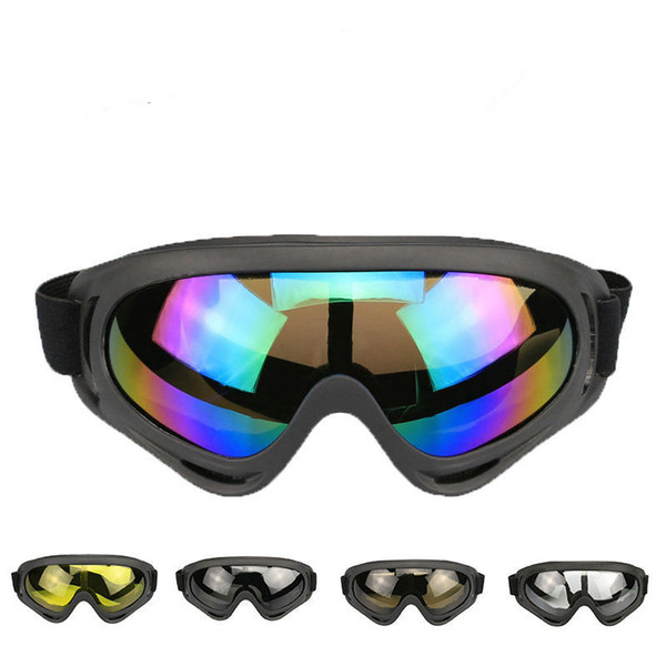 Black Frame Snow Goggles Windproof UV400 Motorcycle Snowmobile Ski Goggles Eyewear Sports Protective Safety Glasses snow goggles