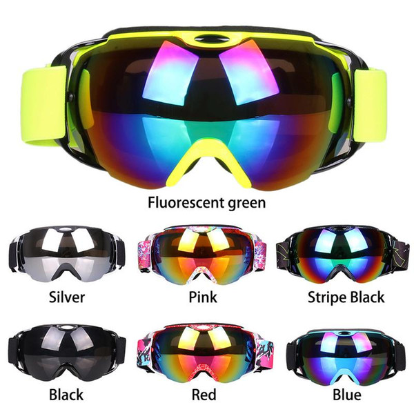 Gogles Ski Spherical Dual-layer Anti-fog Skiing Goggles Mask Anti-UV Snow-proof Wind-proof Climbing Goggles Mask For Woman Men