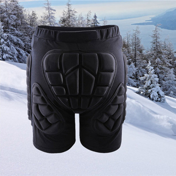 New WOLFBIKE Black Short Protective Hip Butt Pad Snowboard Skating Skiing Protection Drop Resistance Roller Padded Shorts free shipment