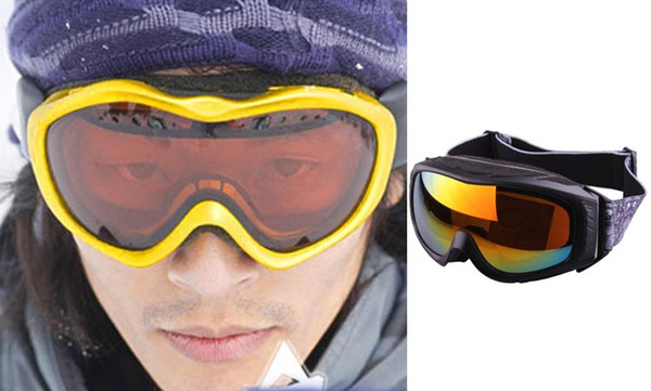 Professional Skiiing/snowboard Goggles Single Lens Anti-fog /Windproof goggles Fit for Adult and Kids free shipping wholesale