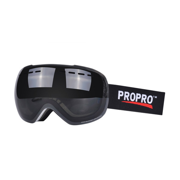 PROPRO Large Spherical Frameless Ski Glasses Uv400 Sg-0106 Veneer Double Plate Men Women Double Anti-Fog Goggles Outdoor Glass