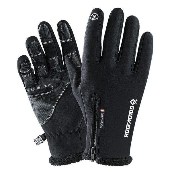 Touch Screen Ski Gloves Winter Waterproof Windproof Fleece Warm Snowboard Gloves Outdoor Hiking Camping Skiing