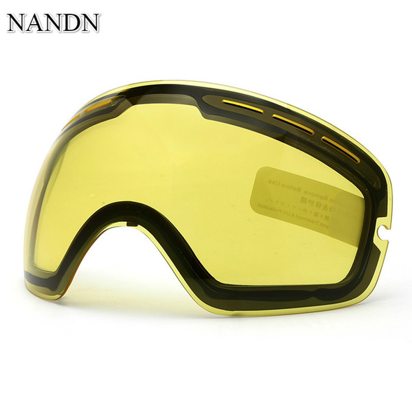 NANDN Night And Day Vision Double Layer Anti Fog Ski Goggles Lens Changeable Lenses NG3 Original DIY Skiing Goggle Extra Lens