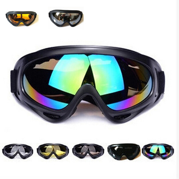 Designer Ski Goggles Motorcycle Cycling Goggles Windproof UV400 CS Tactical Snowmobile Eyewear Sports Protective Safety Glasses with Strap