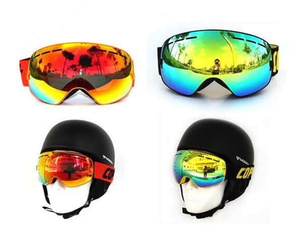 2016 New arrival ski goggles double UV400 anti-fog big ski mask glasses skiing men women snow snowboard goggles 11 fashion style FREE SHIP