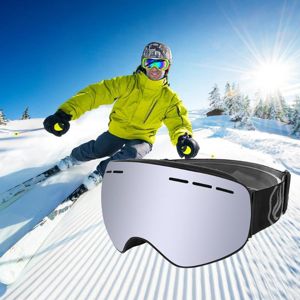 Anti-fog UV Ski Goggles Winter Snow Sports Snowboard Goggles with Protection Unisex Youth Snowmobile Skiing Skating Cycling mask