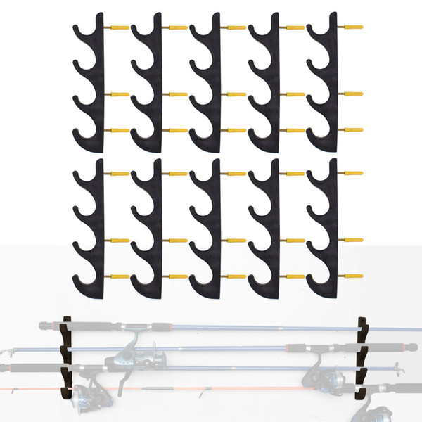 Horizontal Fishing Rod Storage Rack to Hold 20 Fishing Rods W Screws - No Rod -10/PK