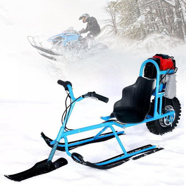 Electric Skiing Vehicle Single Board Fuel Snowmobile Directional Snow Sledge Skiing Boards For Children Equipments Safety