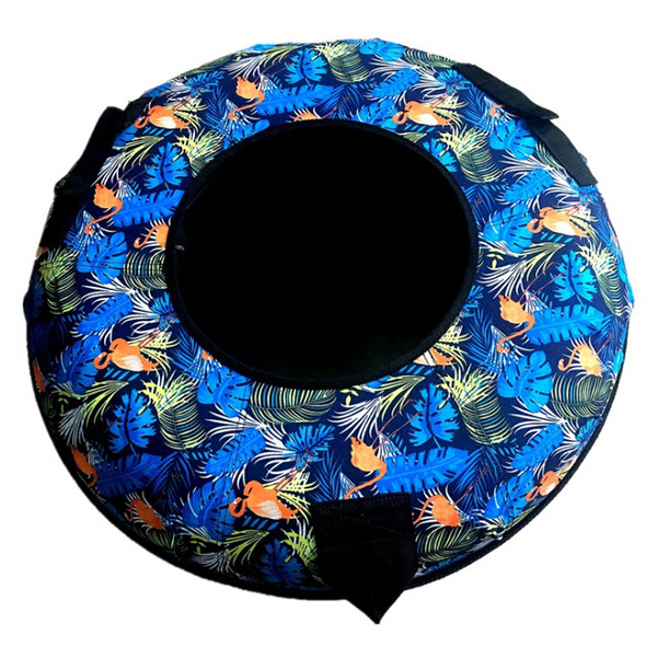 Children's Snowboards 70cm round dryland thick wear-resistant inflatable sand board snowboard skiing cart drag ring ski ring skiing supplie